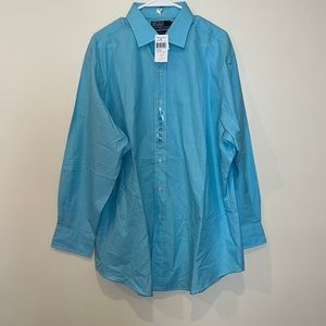 Polo by Ralph Lauren Men’s Button Down dress shirt Size 17 1/2 32/33 NWT